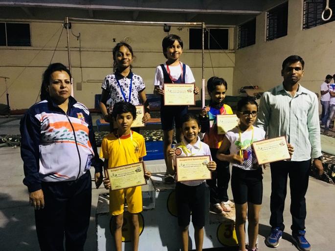Gymnastics champions Nabha, Rudraani, Raghuvir, Bharat tops | जिम्नॅस्टिक स्पर्धेत नभ्या, रुद्राणी, रघुवीर, भूमी अव्वल Gymnastics champions Nabha, Rudraani, Raghuvir, Bharat tops | जिम्नॅस्टिक स्पर्धेत नभ्या, रुद्राणी, रघुवीर, भूमी अव्वल
