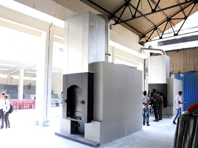 Sawant Jawahar Bagh Cemetery work in the station area | स्टेशन परिसरातील अत्याधुनिक जवाहर बाग स्मशानभुमीचे काम अंतिम टप्यात