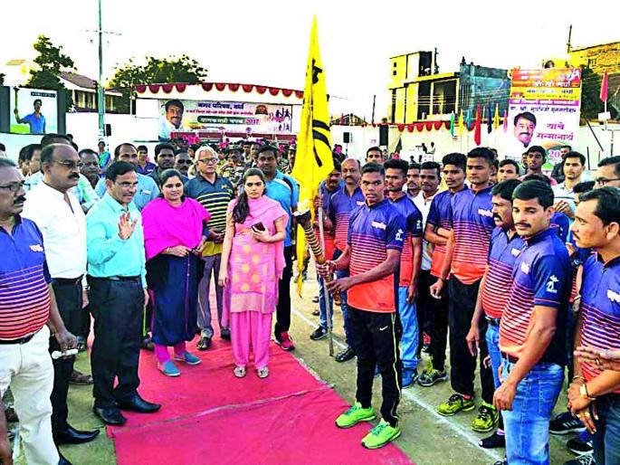 Sports flame begins with ignition of Vidarbha Kho Kho | विदर्भस्तरीय खो-खो स्पर्धेला क्रीडा ज्योत प्रज्वलनाने प्रारंभ Sports flame begins with ignition of Vidarbha Kho Kho | विदर्भस्तरीय खो-खो स्पर्धेला क्रीडा ज्योत प्रज्वलनाने प्रारंभ
