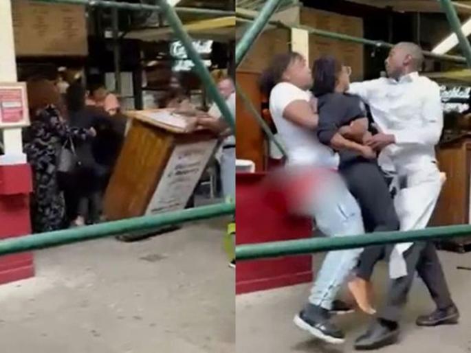 Hostess attacked by tourist women over vaccine requirements video goes viral | VIDEO : हॉटेलमधील तरूणीने मागितलं वॅक्सीनेशनचं प्रूफ, ३ महिलांनी केली तिला बेदम मारहाण Hostess attacked by tourist women over vaccine requirements video goes viral | VIDEO : हॉटेलमधील तरूणीने मागितलं वॅक्सीनेशनचं प्रूफ, ३ महिलांनी केली तिला बेदम मारहाण