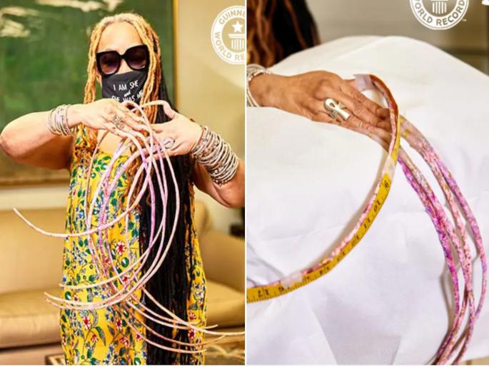 Woman with Guinness World Record for Longest Fingernails Cuts Them after 30 Years | ३० वर्षांनंतर प्रथमच हाताची नखे कापली Woman with Guinness World Record for Longest Fingernails Cuts Them after 30 Years | ३० वर्षांनंतर प्रथमच हाताची नखे कापली