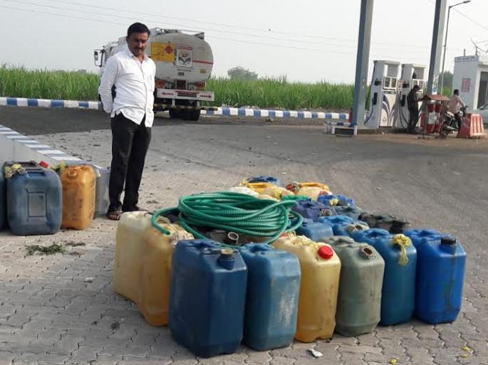 Staff sleeps and 1 liter diesel stolen ... | कर्मचारी झोपले अन् ५०० लिटर डिझेल चोरीला गेले...