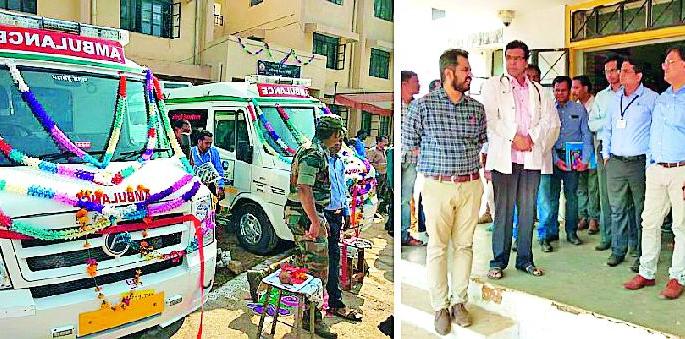 Independent ambulance for the students of the ashram school | आश्रमशाळेतील विद्यार्थ्यांसाठी स्वतंत्र रूग्णवाहिका