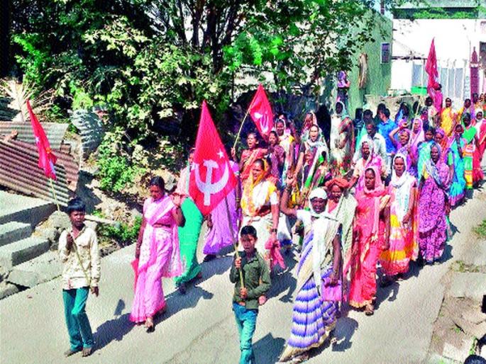 Marxist Communist Party on behalf of the Tehsil office | पण्याच्या पाण्याची व विजेची व्यवस्था करावी चांदवडला मार्क्सवादी कम्युनिस्ट पार्टीच्या वतीने तहसील कार्यालयावर मोर्चा Marxist Communist Party on behalf of the Tehsil office | पण्याच्या पाण्याची व विजेची व्यवस्था करावी चांदवडला मार्क्सवादी कम्युनिस्ट पार्टीच्या वतीने तहसील कार्यालयावर मोर्चा