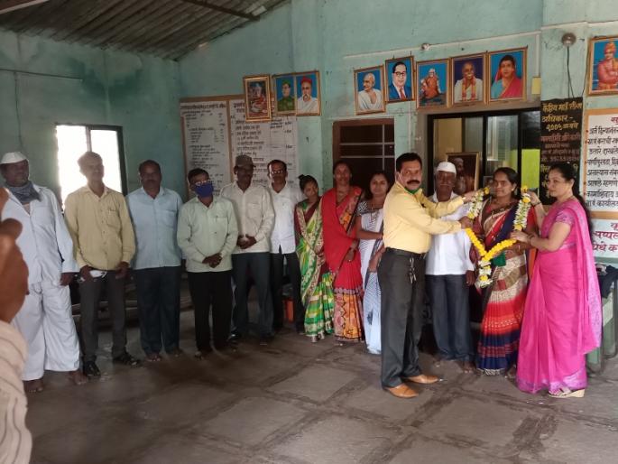 Janabai Gaikar as Deputy Panch of Nandgaon Budruk Gram Panchayat | नांदगाव बुद्रुक ग्रामपंचायतीच्या उपसरपंचपदी जनाबाई गायकर Janabai Gaikar as Deputy Panch of Nandgaon Budruk Gram Panchayat | नांदगाव बुद्रुक ग्रामपंचायतीच्या उपसरपंचपदी जनाबाई गायकर