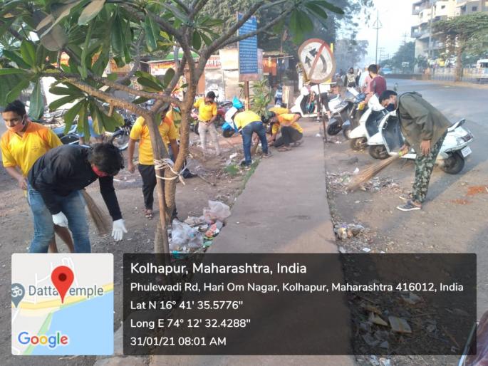 Pick up a ton of garbage in the sanitation campaign | स्वच्छता अभियानात एक टन कचरा उठाव Pick up a ton of garbage in the sanitation campaign | स्वच्छता अभियानात एक टन कचरा उठाव