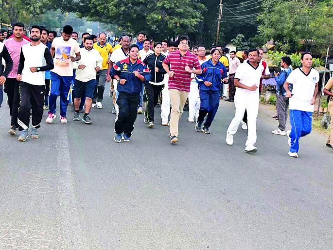 Police force unity race | पोलीस दलाची एकता दौड Police force unity race | पोलीस दलाची एकता दौड