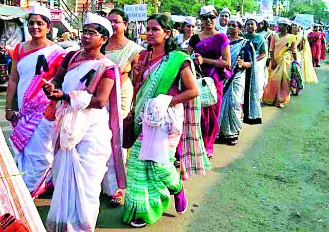 Chandrapur Front for Old Pension Scheme | जुनी पेंशन योजनेसाठी चंद्रपुरात मोर्चा Chandrapur Front for Old Pension Scheme | जुनी पेंशन योजनेसाठी चंद्रपुरात मोर्चा