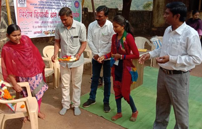 Camp at Kothar of Social Work College | समाजकार्य महाविद्यालयाचे कोठार येथे शिबिर Camp at Kothar of Social Work College | समाजकार्य महाविद्यालयाचे कोठार येथे शिबिर