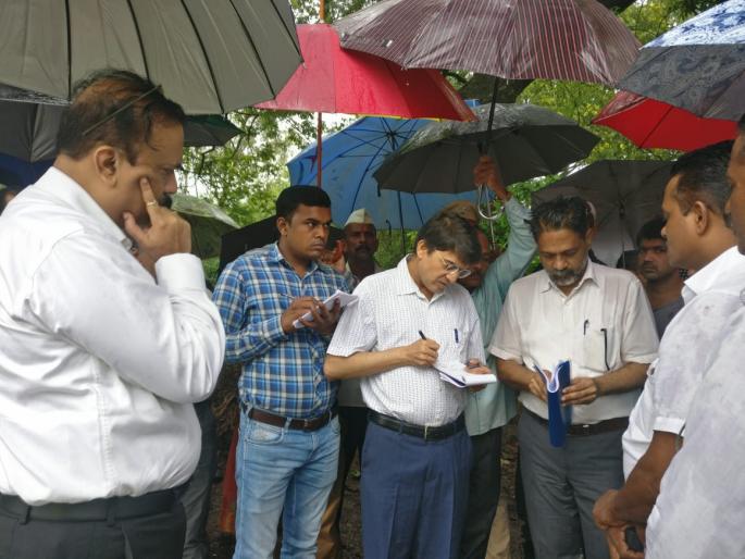 Six hundred hectares of crop in Thane district - Monitoring by the Central Squad | ठाणे जिल्ह्यातील सहा हजार हेक्टरवरील पीक - जमीन नुकसानीची केंद्रीय पथकाकडून पाहणी Six hundred hectares of crop in Thane district - Monitoring by the Central Squad | ठाणे जिल्ह्यातील सहा हजार हेक्टरवरील पीक - जमीन नुकसानीची केंद्रीय पथकाकडून पाहणी