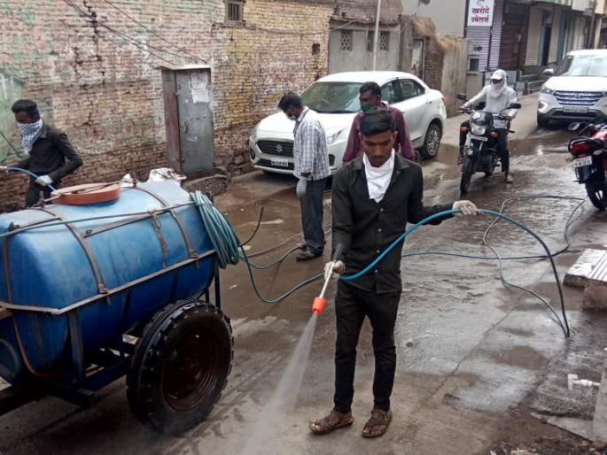  Preventive spraying by Wani Village Corporation | वणी ग्रामपालिकेतर्फे प्रतिबंधक फवारणी