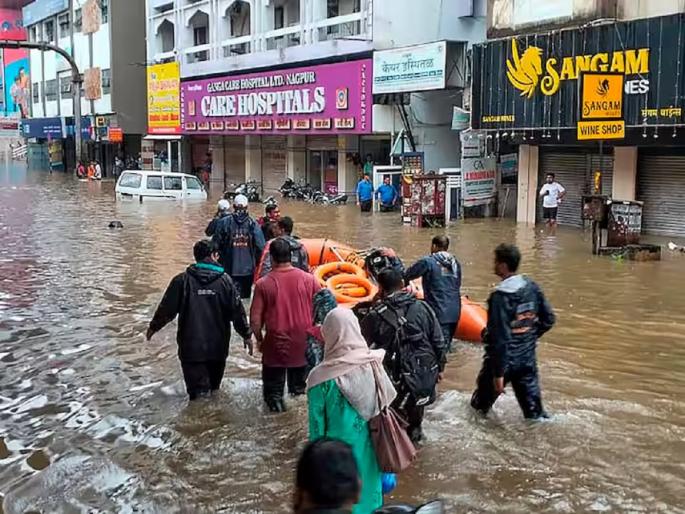 Flood in Nagpur turns fatal, body of woman found | नागपुरातील पूर ठरला जीवघेणा, महिलेचा आढळला मृतदेह Flood in Nagpur turns fatal, body of woman found | नागपुरातील पूर ठरला जीवघेणा, महिलेचा आढळला मृतदेह