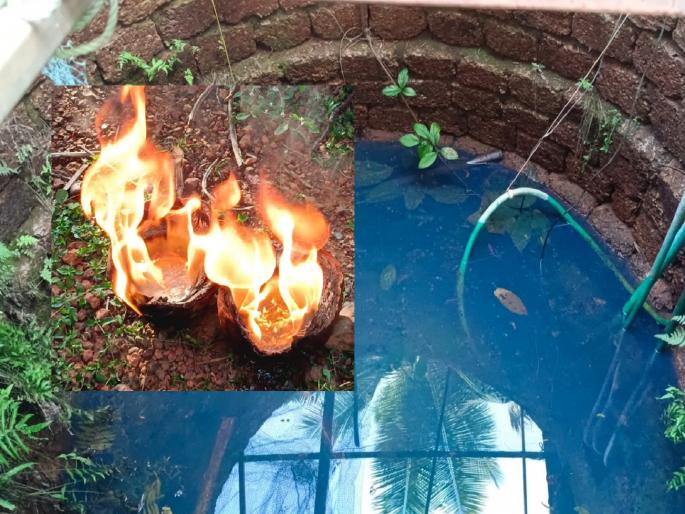 well water caught fire: Well sealed for safety | आर्श्चयम्... विहीरेच्या पाण्याने घेतला पेट: सुरक्षेसाठी विहीर केली सील well water caught fire: Well sealed for safety | आर्श्चयम्... विहीरेच्या पाण्याने घेतला पेट: सुरक्षेसाठी विहीर केली सील