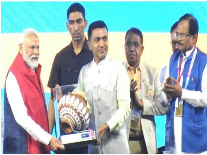 Goa will be a major hub for international conferences, PM Modi assured at the inauguration of the 37th National Games | गोवा आंतरराष्ट्रीय कॉन्फरन्ससाठी प्रमुख केंद्र बनवू, ३७ व्या राष्ट्रीय क्रीडा स्पर्धांच्या उद्घाटनप्रसंगी PM मोदींची ग्वाही Goa will be a major hub for international conferences, PM Modi assured at the inauguration of the 37th National Games | गोवा आंतरराष्ट्रीय कॉन्फरन्ससाठी प्रमुख केंद्र बनवू, ३७ व्या राष्ट्रीय क्रीडा स्पर्धांच्या उद्घाटनप्रसंगी PM मोदींची ग्वाही