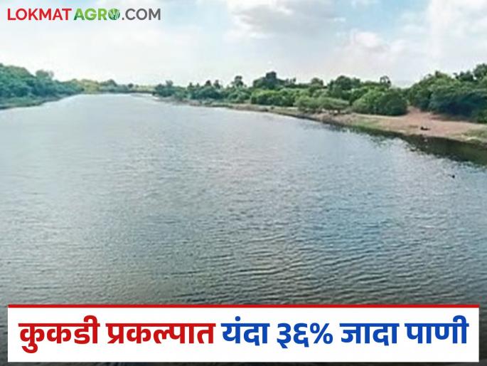 36 percent more water in Kukdi project compared to last year; Yedgaon, Ghod, Visapur, Vadaj overflow | कुकडी प्रकल्पात गेल्यावर्षीच्या तुलनेत ३६ टक्के जादा पाणी; येडगाव, घोड, विसापूर, वडज ओव्हरफ्लो 36 percent more water in Kukdi project compared to last year; Yedgaon, Ghod, Visapur, Vadaj overflow | कुकडी प्रकल्पात गेल्यावर्षीच्या तुलनेत ३६ टक्के जादा पाणी; येडगाव, घोड, विसापूर, वडज ओव्हरफ्लो