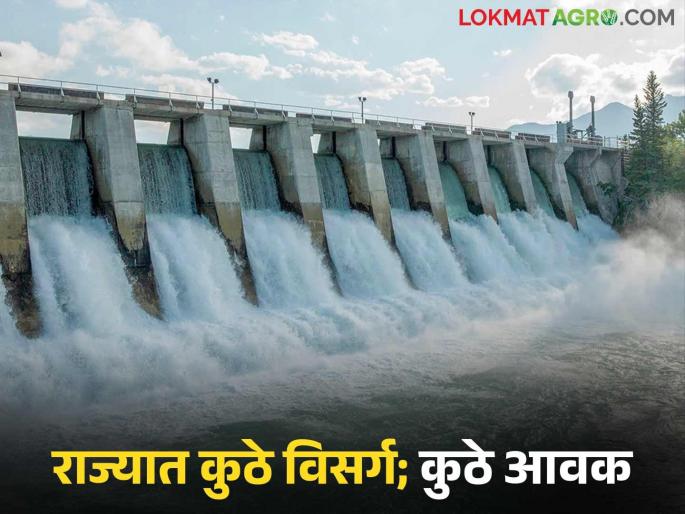 Some dams are overflowing and some are not receiving even a drop of water; Read the latest information on water storage in the state | काही धरणे ओव्हरफ्लो तर काहींत थेंबभर सुद्धा आवक नाही; वाचा राज्यातील पाणीसाठ्याची अद्ययावत माहिती
