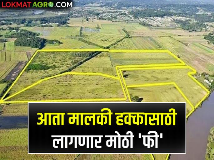 New fund to fill government coffers; Huge 'fee' to convert lands from Occupier 2 to Occupier 1 | सरकारी तिजोरी भरण्यासाठी नवा फंडा; भोगवटादार २ मधून भोगवटादार १ मध्ये जमिनींचे रूपांतर करायला लागणार मोठी 'फी' New fund to fill government coffers; Huge 'fee' to convert lands from Occupier 2 to Occupier 1 | सरकारी तिजोरी भरण्यासाठी नवा फंडा; भोगवटादार २ मधून भोगवटादार १ मध्ये जमिनींचे रूपांतर करायला लागणार मोठी 'फी'