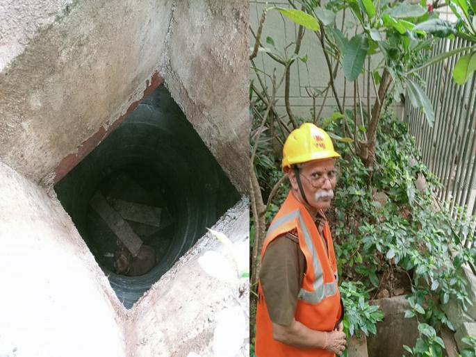 A dog that fell into a water tank in Thane was rescued after half an hour | ठाण्यात पाण्याच्या टाकीत पडलेल्या श्वानाची अर्ध्यातासांनी सुखरूप सुटका A dog that fell into a water tank in Thane was rescued after half an hour | ठाण्यात पाण्याच्या टाकीत पडलेल्या श्वानाची अर्ध्यातासांनी सुखरूप सुटका
