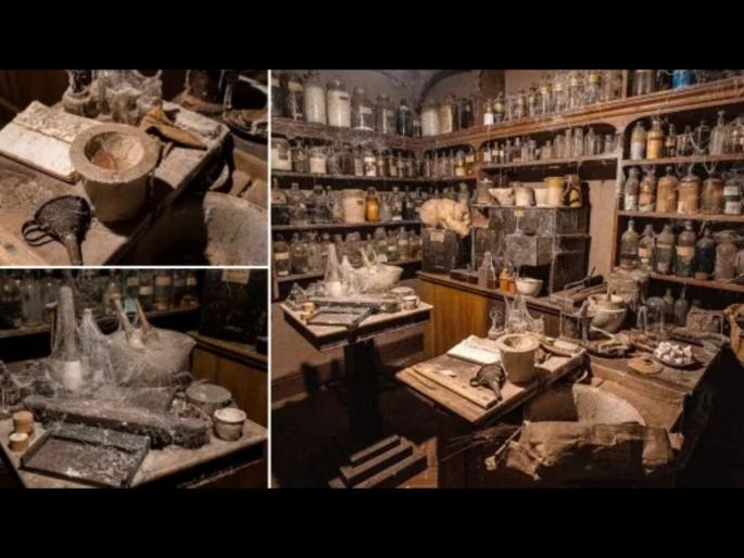 114 year old medical store 1909 opened first time know what found behind bars | पहिल्यांदाच उघडण्यात आलं 114 वर्ष जुनं मेडिकल स्टोर, काय सापडलं आत?