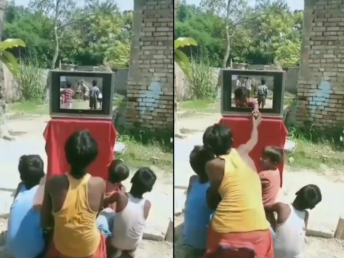 3D cricket match video viral on social media | Video: 'लाईव्ह मॅच विथ 3D इफेक्ट'; असा सामना कधी पाहिला नसेल, लागली पैज!