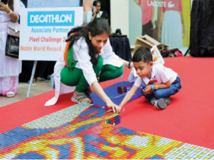 shiway Dhule a four year old boy mumbai school set a world record young cuber | कौतुकास्पद! शिवाय धुळे या चार वर्षांच्या मुलाने केला जागतिक विक्रम shiway Dhule a four year old boy mumbai school set a world record young cuber | कौतुकास्पद! शिवाय धुळे या चार वर्षांच्या मुलाने केला जागतिक विक्रम
