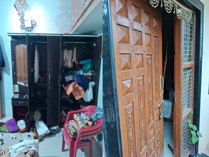 Thieves robbery at policeman's house, looted goods | पोलिसाच्याच घरावर चोरट्यांचा डल्ला, पावणेतीन लाखांचा मुद्देमाल लंपास Thieves robbery at policeman's house, looted goods | पोलिसाच्याच घरावर चोरट्यांचा डल्ला, पावणेतीन लाखांचा मुद्देमाल लंपास