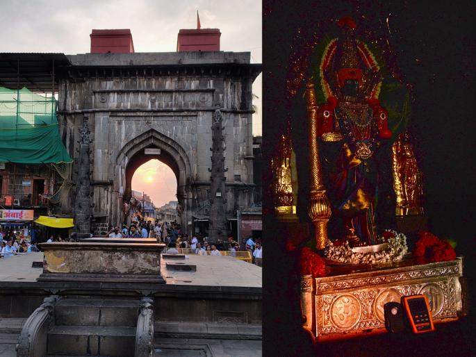 On the next day too, sun rays reached Ambabai's feet | दुसऱ्या दिवशीही किरणे अंबाबाईच्या चरणापर्यंतच On the next day too, sun rays reached Ambabai's feet | दुसऱ्या दिवशीही किरणे अंबाबाईच्या चरणापर्यंतच