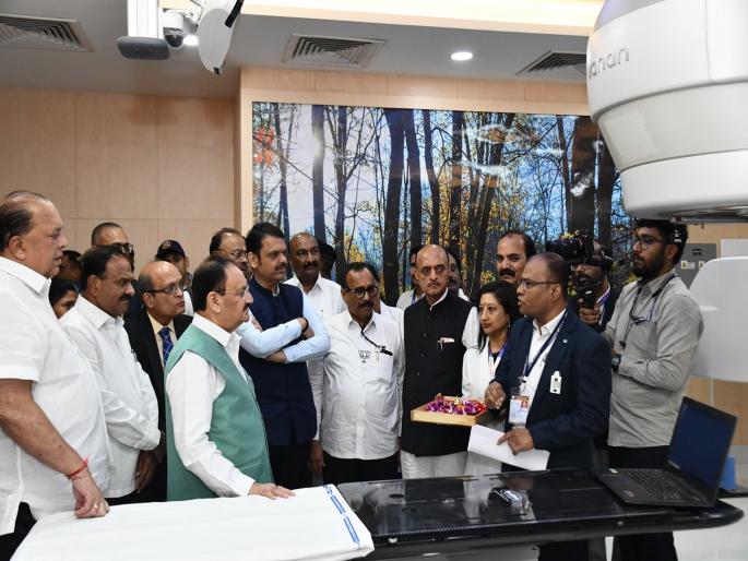 Government Cancer Hospital expansion inaugurated, Two Beam Unit inaugurated | शासकीय कर्करोग रुग्णालयाच्या विस्तारीकरणाचा लोकार्पण अन् टू बीम युनीटचे जेपी नड्डांच्या हस्ते उद्घाटन Government Cancer Hospital expansion inaugurated, Two Beam Unit inaugurated | शासकीय कर्करोग रुग्णालयाच्या विस्तारीकरणाचा लोकार्पण अन् टू बीम युनीटचे जेपी नड्डांच्या हस्ते उद्घाटन