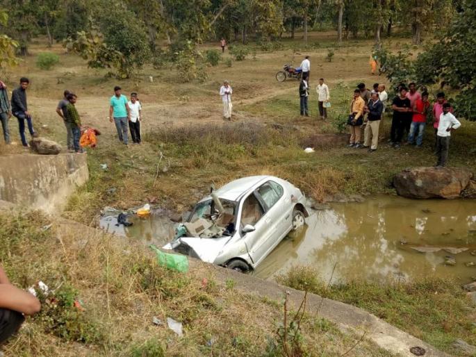 Accident near Gondia; Mother-in-law and daughter-in-law killed on the spot | गोंदियाजवळ भीषण अपघात; सासू व सून जागीच ठार Accident near Gondia; Mother-in-law and daughter-in-law killed on the spot | गोंदियाजवळ भीषण अपघात; सासू व सून जागीच ठार