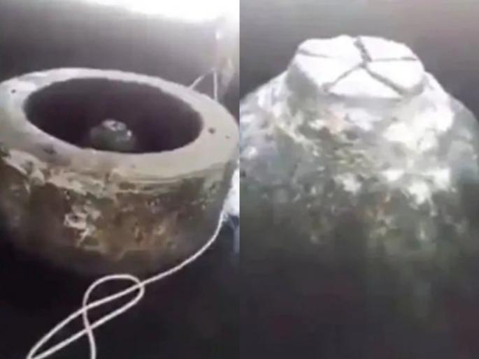 Uttar pradesh gyanvapi masjid viral video shivling in vajukhana | VIDEO : शिवलिंग की कारंजा? ज्ञानवापीच्या वझूखान्यातील जुना व्हिडिओ व्हायरल