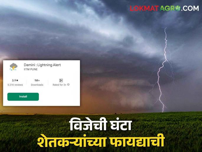 Lightning Alert App: Is your farm at risk of lightning? Damini app of Government of India will come in handy | Lightning Alert App: तुमच्या शेतात वीज पडण्याची शक्यता आहे का? भारत सरकारचा हा ॲप देणार विजेची घंटा! Lightning Alert App: Is your farm at risk of lightning? Damini app of Government of India will come in handy | Lightning Alert App: तुमच्या शेतात वीज पडण्याची शक्यता आहे का? भारत सरकारचा हा ॲप देणार विजेची घंटा!