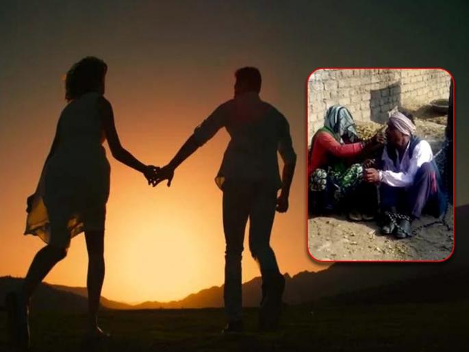 Chhatarpur Taliban torture with boy father in love affair tied to a tree and beaten | शेजारी महिलेला पळवून घेऊन गेला मुलगा, मुलीकडील लोकांनी त्याच्या वडिलांवर केले अत्याचार आणि मग... Chhatarpur Taliban torture with boy father in love affair tied to a tree and beaten | शेजारी महिलेला पळवून घेऊन गेला मुलगा, मुलीकडील लोकांनी त्याच्या वडिलांवर केले अत्याचार आणि मग...