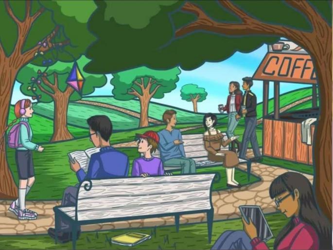 Optical Illusion : Can you find the newspaper at the park in this picture | फोटोत एक वृत्तपत्र शोधण्याचा आहे चॅलेंज, 6 सेकंदाची आहे तुमच्याकडे वेळ! Optical Illusion : Can you find the newspaper at the park in this picture | फोटोत एक वृत्तपत्र शोधण्याचा आहे चॅलेंज, 6 सेकंदाची आहे तुमच्याकडे वेळ!