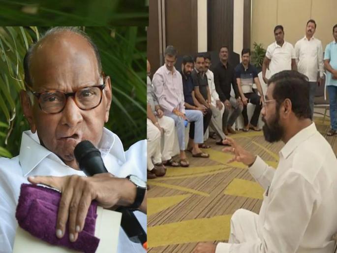 If the President rule in Maharashtra, then Eknath Shinde and Rebel Shivsena Mla's will suffer; Sharad Pawar's warning from Delhi | राष्ट्रपती राजवट लागली तर शिंदेंनाच भारी पडेल; शरद पवारांचा दिल्लीतून इशारा If the President rule in Maharashtra, then Eknath Shinde and Rebel Shivsena Mla's will suffer; Sharad Pawar's warning from Delhi | राष्ट्रपती राजवट लागली तर शिंदेंनाच भारी पडेल; शरद पवारांचा दिल्लीतून इशारा