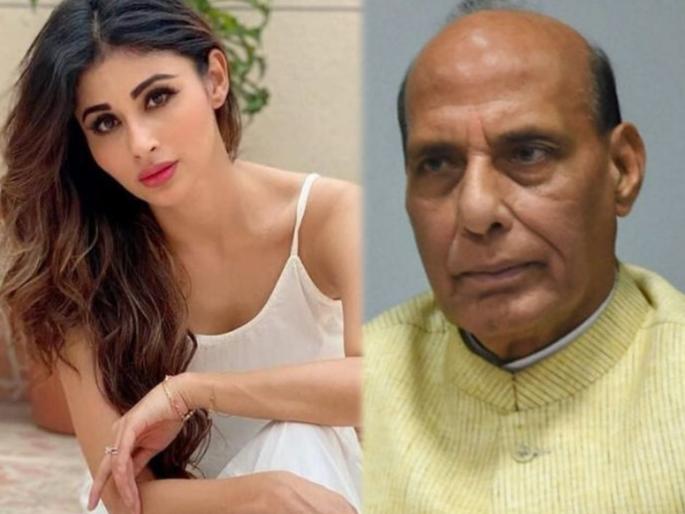 Mouni Roy trolled for tagging Rajnath Singh instead of Raj Nayak in her thank you tweet on birthday users funny reaction | गलतीसे मिस्टेक! मौनी रॉयने चुकून राजनाथ सिंहांना केलं टॅग, यूजर्स म्हणाले - ताई, NCB वाले उचलून नेतील... Mouni Roy trolled for tagging Rajnath Singh instead of Raj Nayak in her thank you tweet on birthday users funny reaction | गलतीसे मिस्टेक! मौनी रॉयने चुकून राजनाथ सिंहांना केलं टॅग, यूजर्स म्हणाले - ताई, NCB वाले उचलून नेतील...