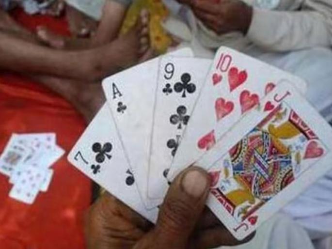 Gambling den raided in Ahmednagar, seven lakh cash seized, action taken against 24 gamblers | अहमदनगरमध्ये जुगार अड्ड्यावर छापा, सात लाखांची रोकड जप्त, २४ जुगाऱ्यांवर कारवाई Gambling den raided in Ahmednagar, seven lakh cash seized, action taken against 24 gamblers | अहमदनगरमध्ये जुगार अड्ड्यावर छापा, सात लाखांची रोकड जप्त, २४ जुगाऱ्यांवर कारवाई