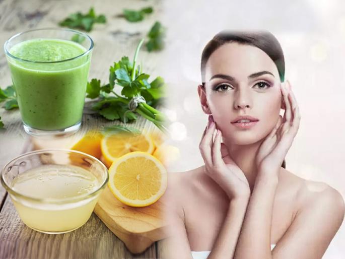 Beauty Tips Skin Care Tips for Looking Fresh in Festive Season : Want to look beautiful and fresh on Gauri's day? Drink 1 special green drink; Looks Beautiful | गौरीच्या दिवशी सुंदर - फ्रेश दिसायचंय? घ्या १ खास हिरवेगार पेय; दिसा देखण्या