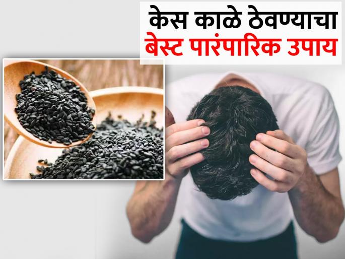 Americans using black sesame seeds molasses onion juice and coconut oil for stop white hair | पांढरे केस काळे करण्यासाठी अमेरिकन वापरत आहे 'हा' खास उपाय, चीनमध्येही होतो वापर... Americans using black sesame seeds molasses onion juice and coconut oil for stop white hair | पांढरे केस काळे करण्यासाठी अमेरिकन वापरत आहे 'हा' खास उपाय, चीनमध्येही होतो वापर...