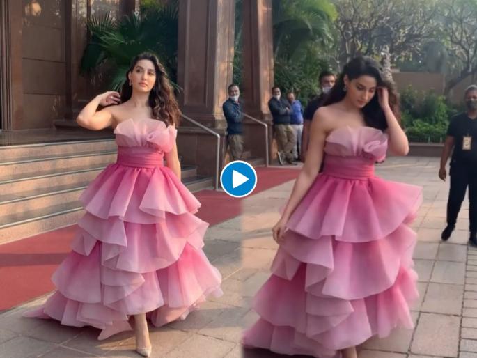 Nora Fatehi in her most stunning outfits she attended filmfare awards red carpet watch video | VIDEO : नोरा फतेहीचा नवा रेड कार्पेट लूक पाहून फॅन्सची बोलती बंद, बघाल तर बघतच रहाल....