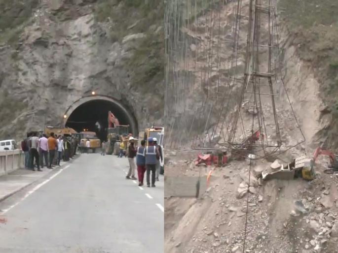 Khooni Nala Tunnel Collapsed Tunnel under construction collapses on Jammu-Srinagar highway; Seven workers were trapped | Khooni Nala Tunnel Collapsed: खुनी नाल्याने घात केला! जम्मू-श्रीनगर महामार्गावर निर्माणाधीन बोगदा कोसळला; सात कामगार अडकले Khooni Nala Tunnel Collapsed Tunnel under construction collapses on Jammu-Srinagar highway; Seven workers were trapped | Khooni Nala Tunnel Collapsed: खुनी नाल्याने घात केला! जम्मू-श्रीनगर महामार्गावर निर्माणाधीन बोगदा कोसळला; सात कामगार अडकले