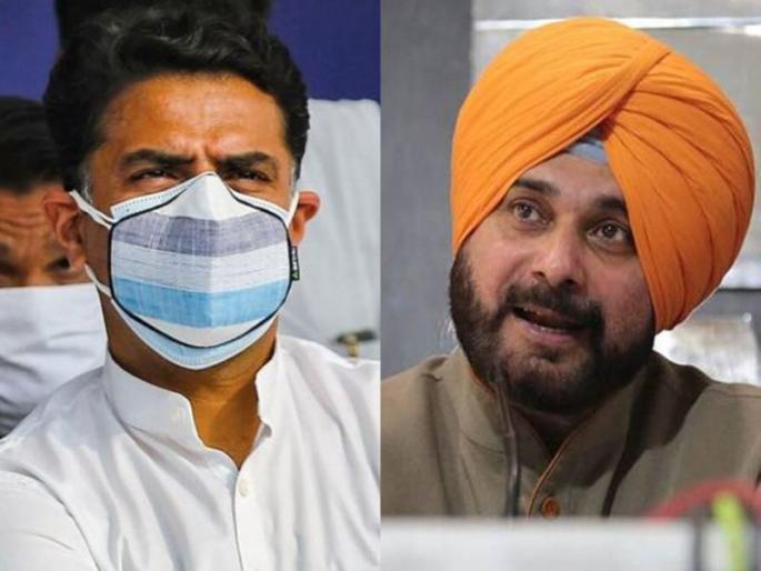 The Congress is in a dilemma regarding giving responsibilities to Congress Leader Navjyot Singh Sidhu and Sachin Pilot | नवज्योतसिंग सिद्धू अन् सचिन पायलट यांना जबाबदाऱ्या देण्याबाबत पक्षश्रेष्ठी द्विधा मन:स्थितीत The Congress is in a dilemma regarding giving responsibilities to Congress Leader Navjyot Singh Sidhu and Sachin Pilot | नवज्योतसिंग सिद्धू अन् सचिन पायलट यांना जबाबदाऱ्या देण्याबाबत पक्षश्रेष्ठी द्विधा मन:स्थितीत