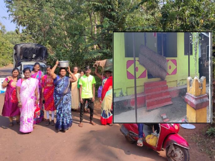 Chinder villagers of Sindhudurga left the village for the village migration tradition | ..अन् सिंधुदुर्गातील चिंदरमधील ग्रामस्थांनी सोडलं गाव, गाव झाला सुना सुना; नेमकं काय घडलं? Chinder villagers of Sindhudurga left the village for the village migration tradition | ..अन् सिंधुदुर्गातील चिंदरमधील ग्रामस्थांनी सोडलं गाव, गाव झाला सुना सुना; नेमकं काय घडलं?