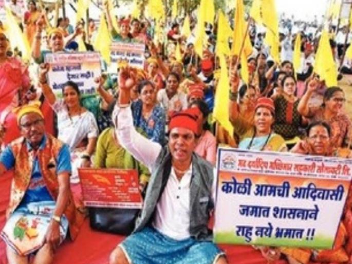In mumbai aadivasi koli jamat the great movement in azad maidan for constitutional rights | ‘कोळी आमची आदिवासी जमात’, संविधानिक हक्कांसाठी आझाद मैदानात महाआंदोलन In mumbai aadivasi koli jamat the great movement in azad maidan for constitutional rights | ‘कोळी आमची आदिवासी जमात’, संविधानिक हक्कांसाठी आझाद मैदानात महाआंदोलन