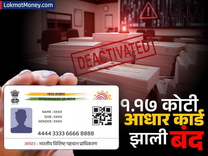 1 17 crore Aadhaar cards have been deactivated UIDAI is deactivating the Aadhaar cards of dead people see details | १.१७ कोटी आधार कार्ड झाली बंद; 'अशा' लोकांचं आधार कार्ड निष्क्रिय करतंय UIDAI, पाहा डिटेल्स
