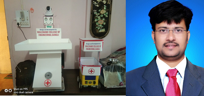 'Robot to help Corona's patient service | आरिफ शेख- : करोनाच्या रुग्ण सेवेच्या मदतीसाठी 'रोबोट