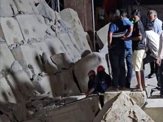 Bullet train bridge collapses in Gujarat's Anand; Two laborers killed, one injured | गुजरातच्या आणंदमध्ये बुलेट ट्रेनचा पूल कोसळला; दोन मजुरांचा मृत्यू, एक जखमी Bullet train bridge collapses in Gujarat's Anand; Two laborers killed, one injured | गुजरातच्या आणंदमध्ये बुलेट ट्रेनचा पूल कोसळला; दोन मजुरांचा मृत्यू, एक जखमी