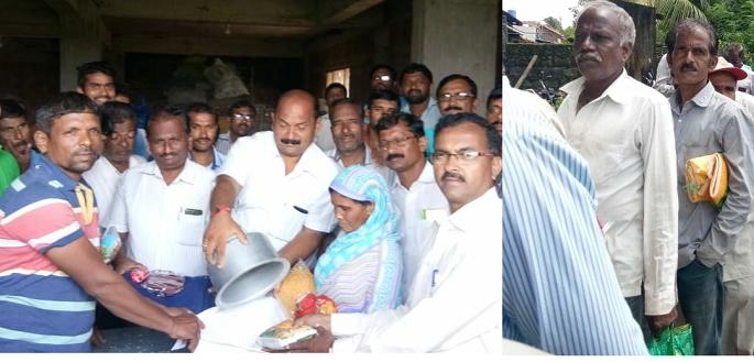 Transparent saw model for flood victims | पूरग्रस्तांना मदतवाटपाचे पारदर्शी आरे मॉडेल --(ऑन द स्पॉट रिपोर्ट )