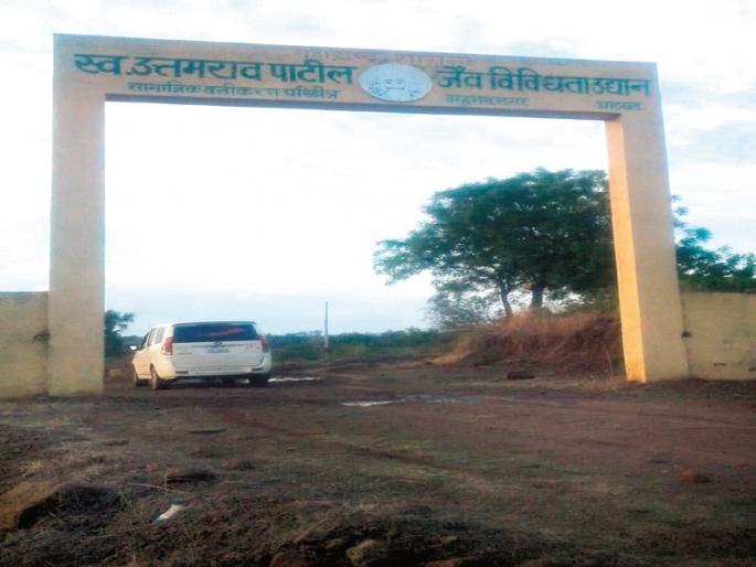 Biodiversity park flourishing on 40 acres in Athwa village; Upkeep of five thousand trees; Arrangement of nursery, rest house | आठवड गावात ४० एकरवर फुलविले जैव विविधता उद्यान;  पाच हजार झाडांचे संगोपन; रोपवाटिका, विश्रामगृहाची व्यवस्था Biodiversity park flourishing on 40 acres in Athwa village; Upkeep of five thousand trees; Arrangement of nursery, rest house | आठवड गावात ४० एकरवर फुलविले जैव विविधता उद्यान;  पाच हजार झाडांचे संगोपन; रोपवाटिका, विश्रामगृहाची व्यवस्था