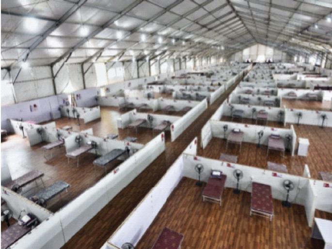 Coronavirus: ... This is how the first large covid center in the country stood! Ready in 15 days | Coronavirus: ...असे उभे राहिले देशातील पहिले मोठे कोविड सेंटर! १५ दिवसांत तयार Coronavirus: ... This is how the first large covid center in the country stood! Ready in 15 days | Coronavirus: ...असे उभे राहिले देशातील पहिले मोठे कोविड सेंटर! १५ दिवसांत तयार