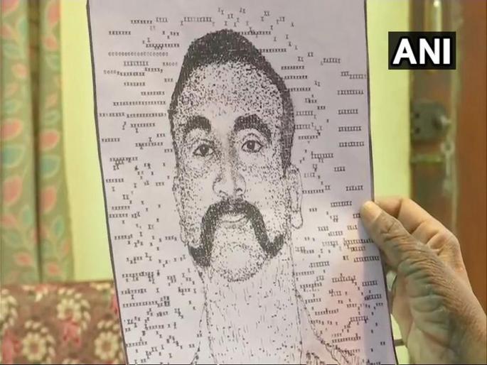 Bengaluru artist creates portrait of IAF pilot Abhinandan Varthaman using a typewriter | Abhinandan Varthaman : शूरवीराला अनोखं वंदन! टाईपरायटरमधून साकारले अभिनंदन